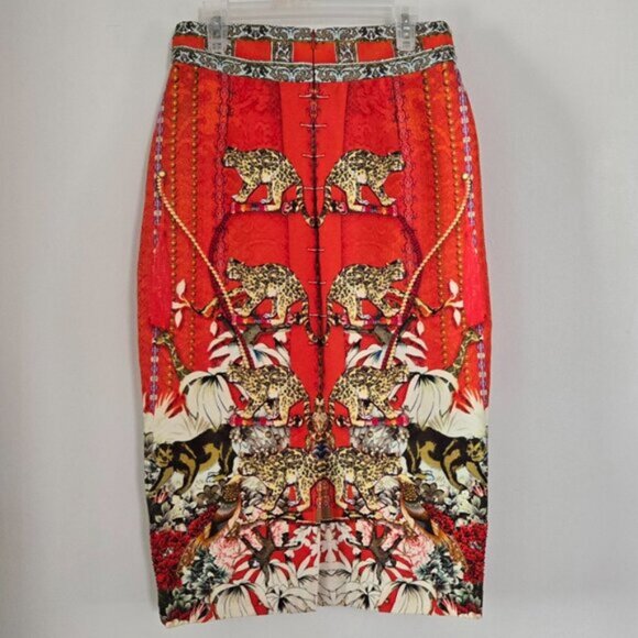 RARE! Camilla Hangzhou Hollywood Pencil Skirt Size XS b65E - Picture 4 of 8